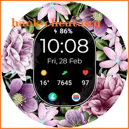 TVV Floral Digital Watch Face icon