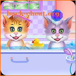 Twin Kitties Spa Caring icon