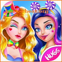 Unicorn Candy Makeup Dress Up: Twin Sisters Party icon