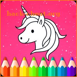 Unicorn Coloring Book Games for Girls icon