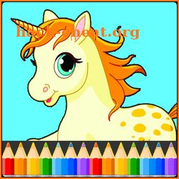 Unicorn Coloring Book Pages: Kids Coloring Games icon