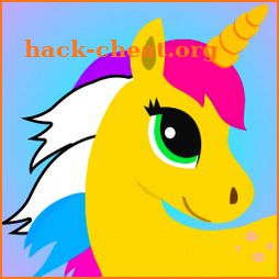 unicorn coloring pages by number icon