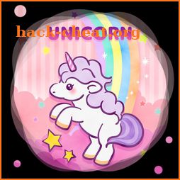 Unicorn Cute Art Pony Rose Girl Lock Screen icon
