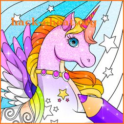 Unicorn Dress Up Coloring Book icon