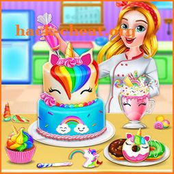 Unicorn Food Bakery Mania: Baking Games icon