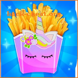 Unicorn French Fries - Trendy Unicorn Carnival icon