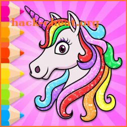 Unicorn Glitter Coloring & Fun icon
