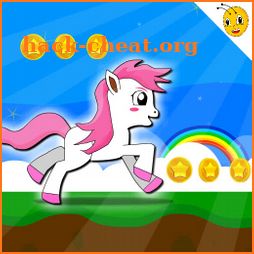 Unicorn Pony Runner Games For Kids icon