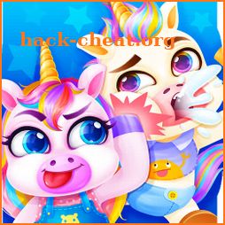 Unicorn Rainbow Baby Pony Twins - Care & Dress Up icon