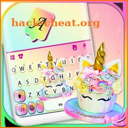 Unicorn Rainbow Cake Keyboard Theme icon