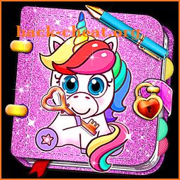 Unicorn Secret Diary with Lock 🦄 Personal Journal icon