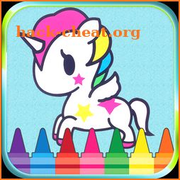 Unicorno Colouring Book and Game for kids icon