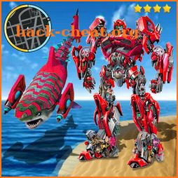 Unlimited Red Robot Shark Tranforme Battle City icon