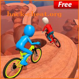 Uphill Stickman BMX Bicycle Stunts icon