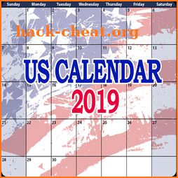 US Calendar 2019 icon