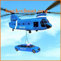US Grand Airplane Limo Police Car Transport Games icon