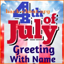 US Independence Day Cards With Name and Photo icon