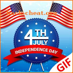 US Independence Day GIF : 4th July Wishes GIF icon