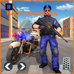 US Police Bike 2019 - Gangster Chase icon