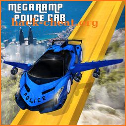 US Police Flying Car Mega Ramp Stunt Racing Games icon