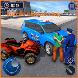 US Police Hummer Car Quad Bike Police Chase Game icon