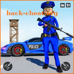 US Police Monkey Rope Hero:Free Shooting Games icon