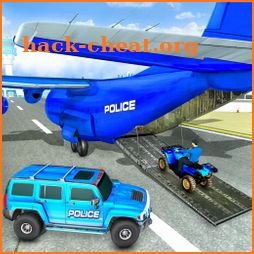 US Police Transport Plane Hummer Car Driving icon