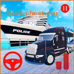 US Police Transporter Ship Games: Police Games icon