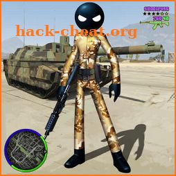 US Stickman Army Stickman Rope Hero Simulator icon