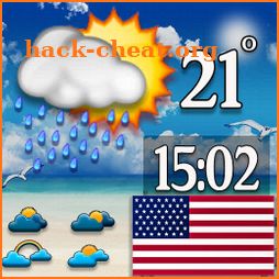USA accurate weather forecast icon