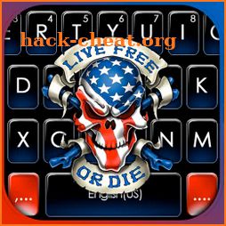 Usa Freedom Skull Keyboard Theme icon