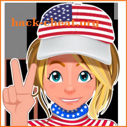 USA Girl - WhatsApp Stickers icon