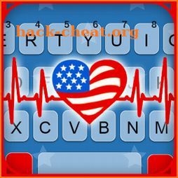 USA Heartbeat Keyboard Background icon