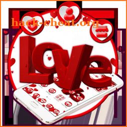 Valentine Day Enthusiastic Heart Theme icon