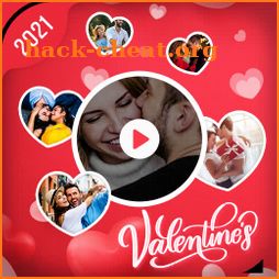 Valentine day video maker, photo video maker icon