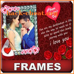 Valentine Photo Frame Art & Valentines Day Card icon
