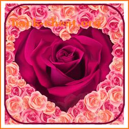 Valentine Roses hearts Keyboard Theme icon