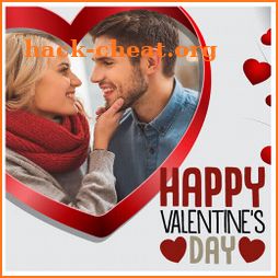 Valentine's day photo frame icon