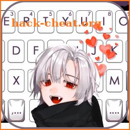 Vampire Boy Red Heart Keyboard Theme icon