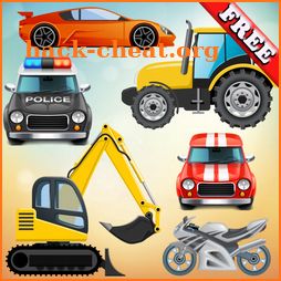 Vehicles and cars for toddlers icon