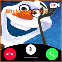 video call, chat simulator and game for snowman icon