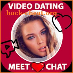 Video dating, meet chat icon