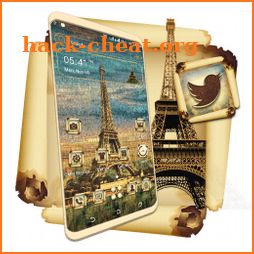 Vintage Eiffel Tower Launcher Theme icon