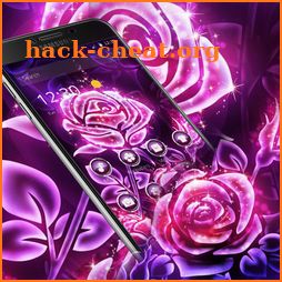 Violet Glitter Rose Theme icon