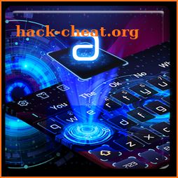 Violet Neon Hologram Keyboard icon