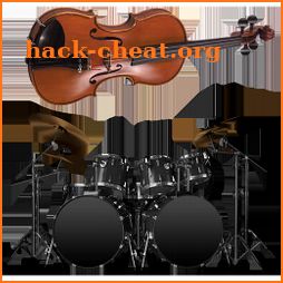 Violin and Drums: beat maker. Music maker icon