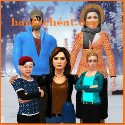 Virtual Family Simulator Winter Vacations Fun icon