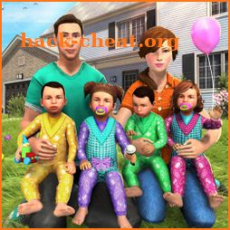 Virtual Mother Baby Quadruplets Family Simulator icon