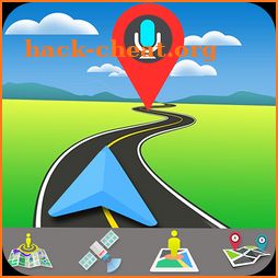 Voice Gps Driving Direction - Maps & Speedometer icon