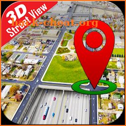 Voice Navigation Street View Live GPS Map Tracking icon